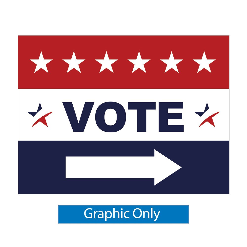Yard Sign — 18 x 11 Double Sided Graphic Only